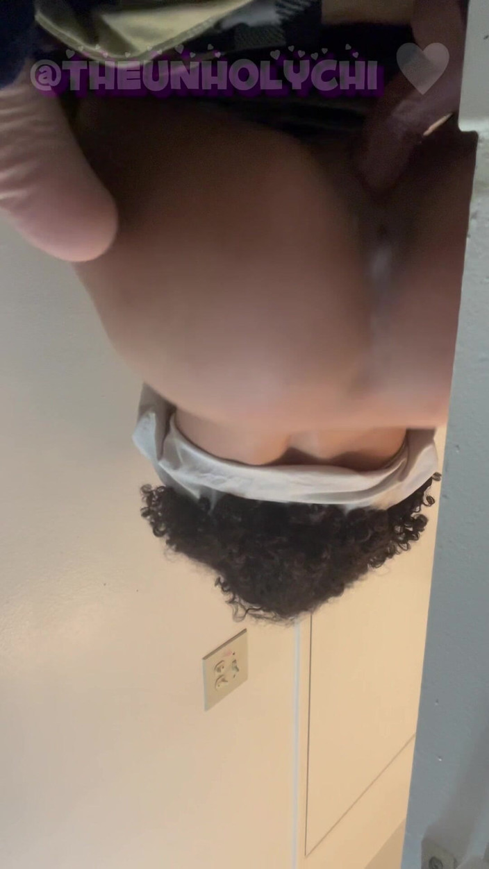 theunholychi: Sneaky Dildo Ride