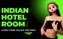 Bystig Desi -flicka på indiskt hotellrum Gäst för extra tips | Desi amatör doggy style | 4k video