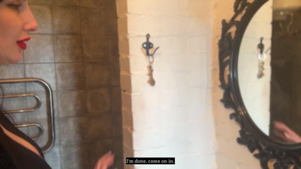 SaintVirginPro: Hot milf pisses and sucks a thick cock
