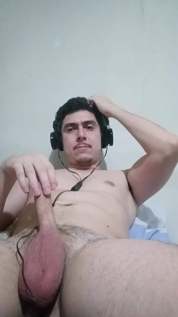 Tabasco Jake: Handsome Stud Jerking Big White Cock