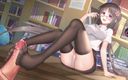 MsFreakAnim: 穿着丝袜的秘书因操她的处女阴户而潮吹 |无码成人动漫 |Cute Honey 2