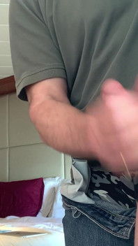 Stepdaddy Catches Teen Redhead Boy and Makes Him Cum