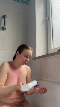 Teen with Perfect Body Showers