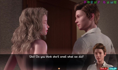 Porny Games: Nadia的宝藏 - 在妈妈的床上做爱（3/4）