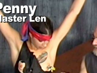 Picticon bondage and fetish: L Penny ve usta len bdsm kırbaçlanıyor ve elektrikle sikiliyor