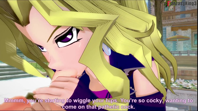 Fantasy king: Mai Valentine pijpbeurt - Yu Gi Oh