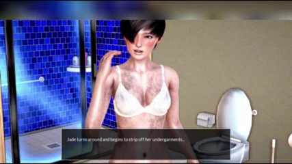 3DXXXTEEN2 Cartoon: Jade finalmente si fa una doccia - sesso porno cartoon 3D