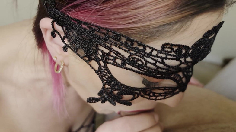 Sheswallowsdaddy: Perfect Blowjob with Cum Swallow (black Dress)
