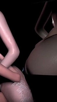 穿着性感内衣的3D可爱亚洲女郎被狠操