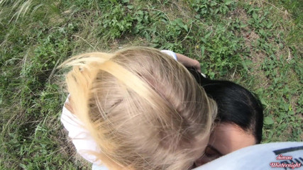 YSP Studio: Double blowjob in the woods from smoking girlfriends