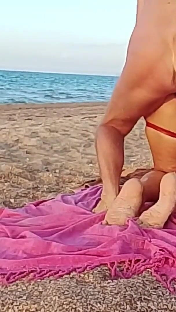 Family Sex on the Beach with Stepson. (Crazy family 1970)