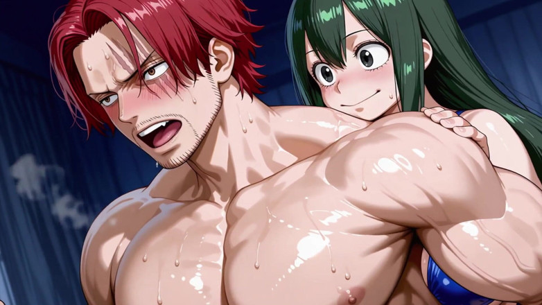Prznai: Shanks (op) X Tsuyu (mha)