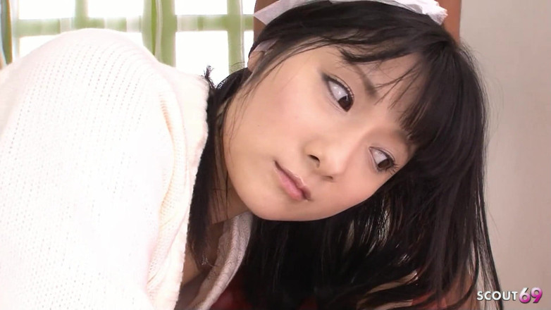 Asian porn collection: Petite Japanese Teen Get First Time Dildo Anal While Suck...