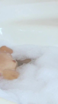 Asian Bunny in Bath