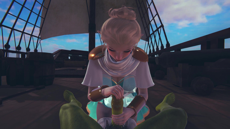 Waifu club 3D: Roztomilý elf honí orkového ptáka pov