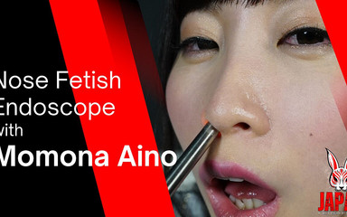 Japan Fetish Fusion: Osservazione del naso: Riprese dell'endoscopio con Momona Aino