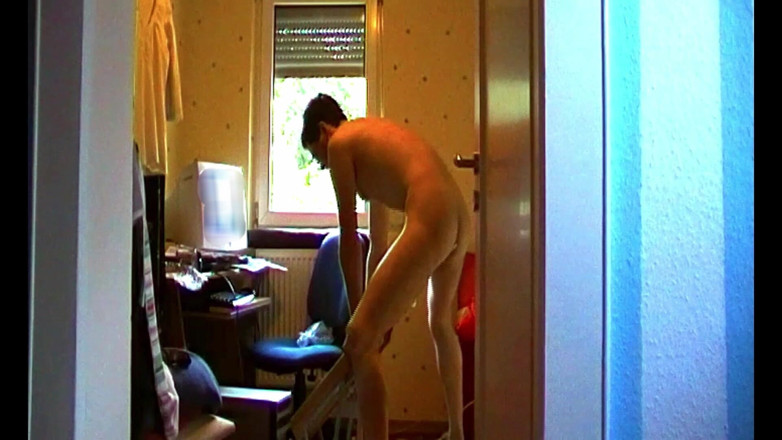 Mark Hannes: Fleshlight Pussy Stand Fuck Masturbation in Front of Window