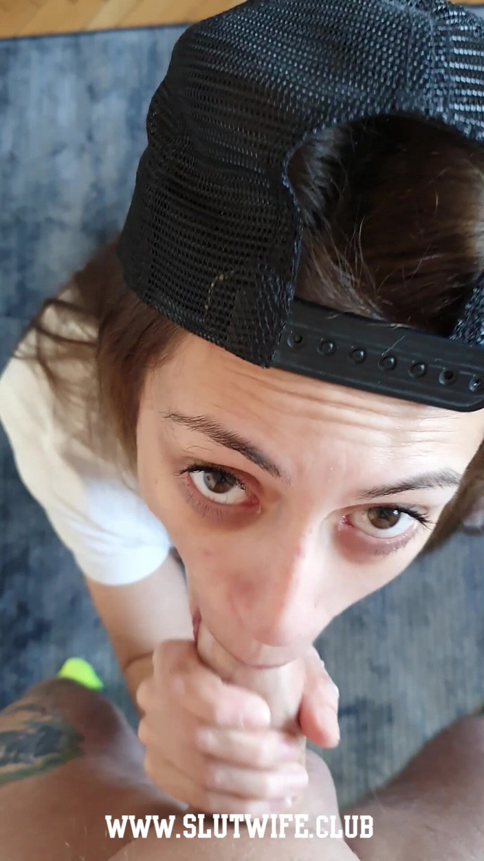 Slutwife Club: Bts - off-camera Cum Dump: Candie Cross połyka mój ładunek przed dziwka...