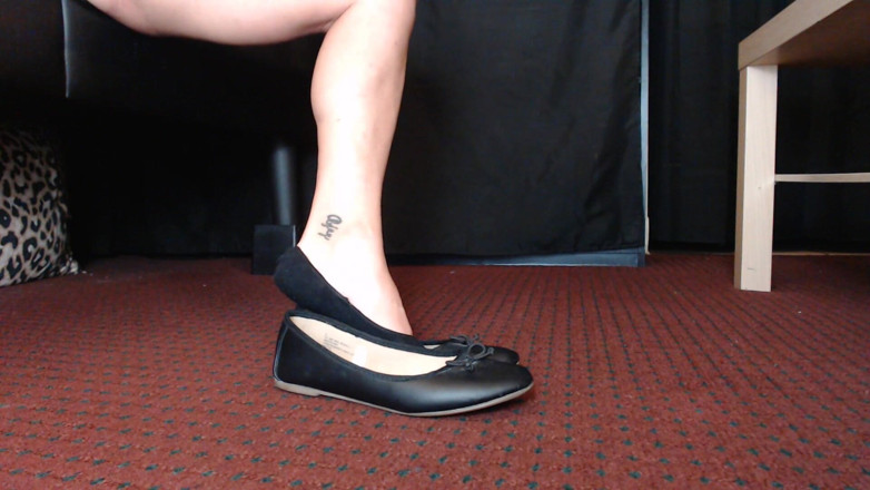Abby Anna: Liner Șosete Balet Black Ballet Flats Joc cu pantofi