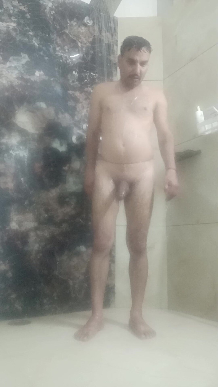 Rajasthani-old-lover: Indyjski policjant desi wciągnąć i bierze prysznic z sąsiadem i...