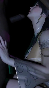 3D Busty Slut Asian Whore Naked Her Perfect Ass Cheating with BBC