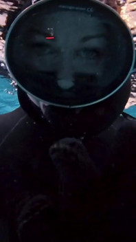 Underwater Giantess Hunts & Claims Her Tiny Prey