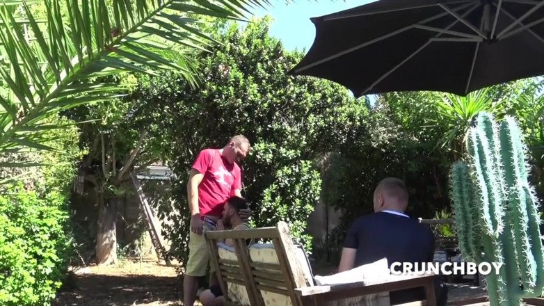 Amazing porn bareback private club: Video with Marco Rusk used raw by in park by 2...