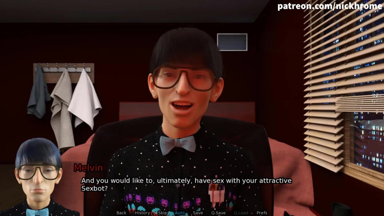 Visual Novels: SexBot 8 - my stepmom's friend sucks cock