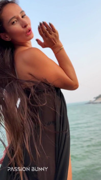 Hottie in Black Long Dress Will Make You Happy