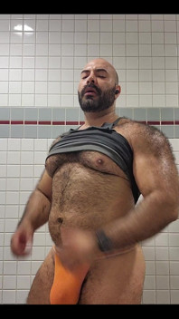 Man in Bathroom