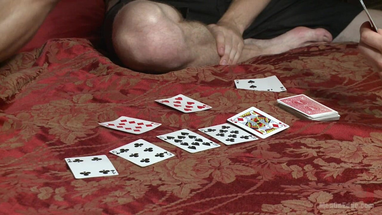 Men on Edge: Ripped stud has his cock relentlessly edged after losing strip...