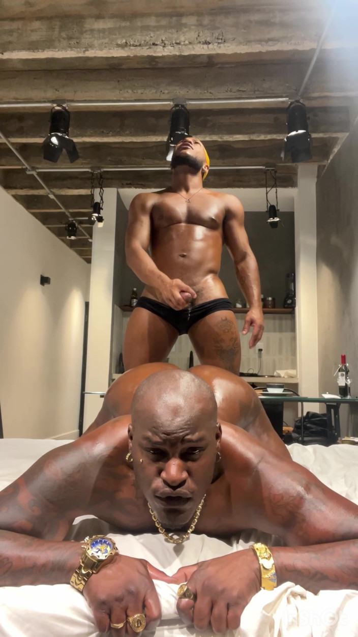 DADDYBLACKXXX: Big Black Older Man Fucking Younger Black