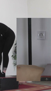 Mistress Cleo in Puma Socks Trample His Slave to Orgasm Pp