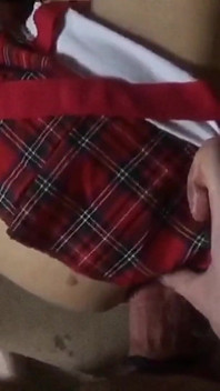 Femboy sexy în lenjerie folosită de o matahală sexy