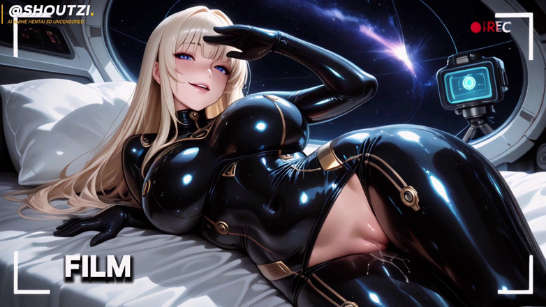 Shoutzi Anime Hentai3D Uncensored: Sıkı lateksli seksi uzay kızı fütürist odada gırtlağına kadar alıyor...