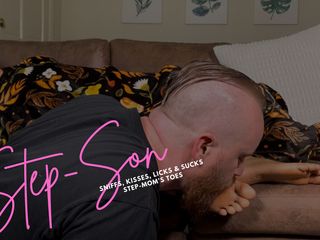 Pink Foxx: Step-son Sniffs, Kisses, Licks & Sucks Step-moms Toes