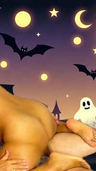 Kenangan Halloween panas dengan Garabas dan Olga