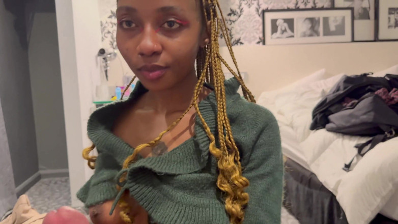 Slut Me Out: Small Petite Ebony Is Short on Her Rent