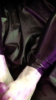 Femdom Facestting Eva Lateks Fetiş Metres Ayak İşi BDSM Pvc Köle Yüksek Topuklu Botlar