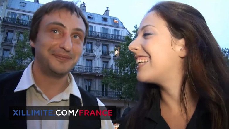 Made In France: Gang bang z młodą brunetką Daphnée
