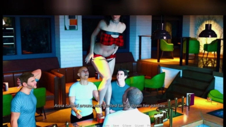 3DXXXTEEN2 Cartoon: Anna je svedena nevlastním otcem svého přítele. 3D porno kreslený sex