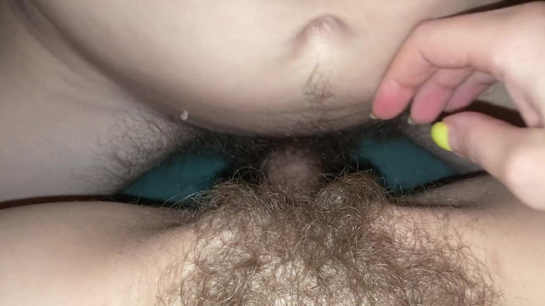 Hairy couple: Hairy couple very close up fucking