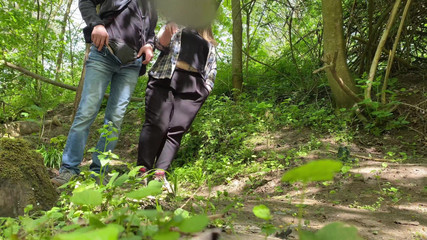 Thumbnail of My mother-in-law and I take turns pissing in the forest