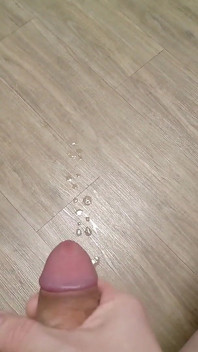 Cumming on the Floor in Slow Motion