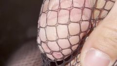 Apomit: Night Walking in Pantyhose Fishnets Close Road Teen Boy Flash...