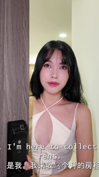 家賃を借りている、女子大生はペニスをしゃぶって支払います。ごっくん&だらしないフェラチオ