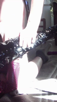 MILF in Leather Catsuit and Boots Over the Knee, Throated, Fucked, Cum on Tits
