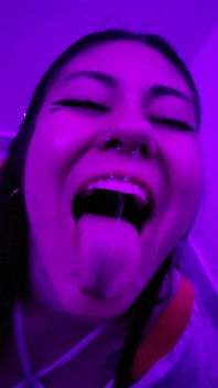 Latina Receiving Semen in Her Rich Little Mouth