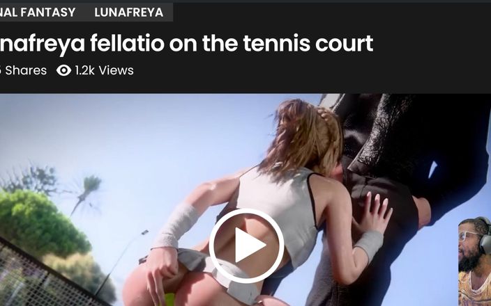 Good news media: Met sperma bedekte taki, Lunafreya duwt tennisbal in haar kont...