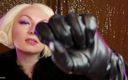Arya Grander: Video ASMR sarung tangan kulit dan fetish bulu oleh Arya...